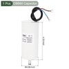 YOKIVE 100uF CBB60 Capacitor with U Terminal Wires, AC 450V(White)