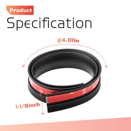 1 Pair Truck Side Window Gap Hider for LEER 100XL Truck Cap, T Shape Rubber Weather Sealing Strip for LEER Car Topper Side Window Replacement #79338