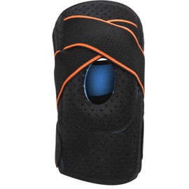 Sports Knee Pads Adjustable Breathable Knee Brace with Side Stabilizers for Meniscus Tear Men Women Orange