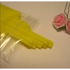 50pcs 6" Yellow Plastic Lollipop Sticks + 50 Bags +