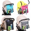 Baby Stroller Organizer With Two compartments Front Mesh Pocket for