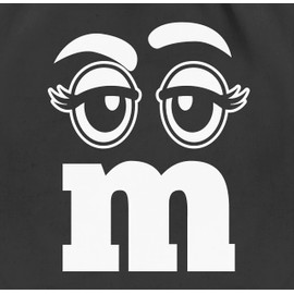 Shirtracer - Gym Bag Backpack - Carnival & Fancy Dress - Bags - M and M Eyes, 04 Black