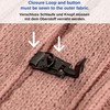 Fastening Button for Jersey, Coats, Jackets, Jackets and Windbreakers, Pack