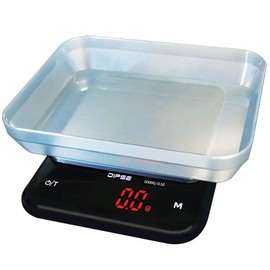 Professionelle Digitalwaage Küchenwaage Feinwaage mit Li Ion Technologie Akku 320mAh - Wiegeschale und Edelstahlwiegefläche - 5000g in 0,2g - LED Display