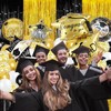 Graduation Decorations Class of 2024, 116 PCS Black and Gold