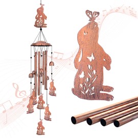 Bunny Wind Chimes for Outside,Bunny Gifts for Women/Men/Sympathy/Memorial Gifts/Birthday Festival Metal windchimes Outdoors/Indoors,Patio,Garden Decor,Home,Yard
