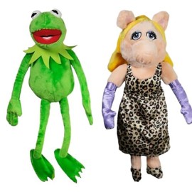 Ker-mit mit Pig-gy,Teddybär,Panda, Panda mit Baby,Faultier,Katze,Hund,Capybara plüsch Kuscheltier (Kermit mit Piggy)