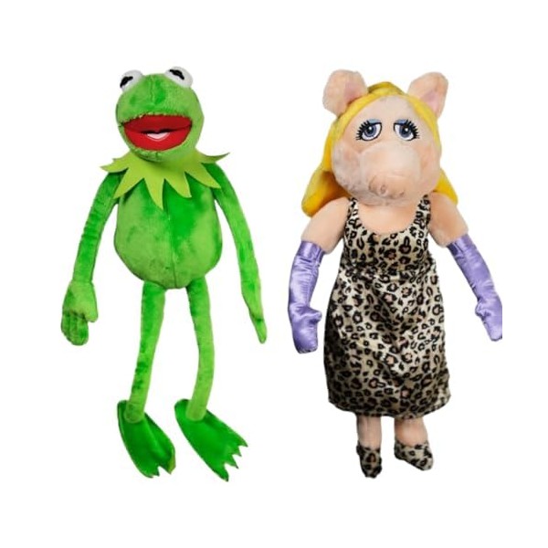 Ker-mit mit Pig-gy,Teddybär,Panda, Panda mit Baby,Faultier,Katze,Hund,Capybara plüsch Kuscheltier (Kermit mit