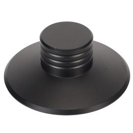 Record Weight Stabilizer Aluminum Alloy Vinyl Turntable Vibration Reducer Vinyl Weight Clamp LP Disc Stabilizer Black