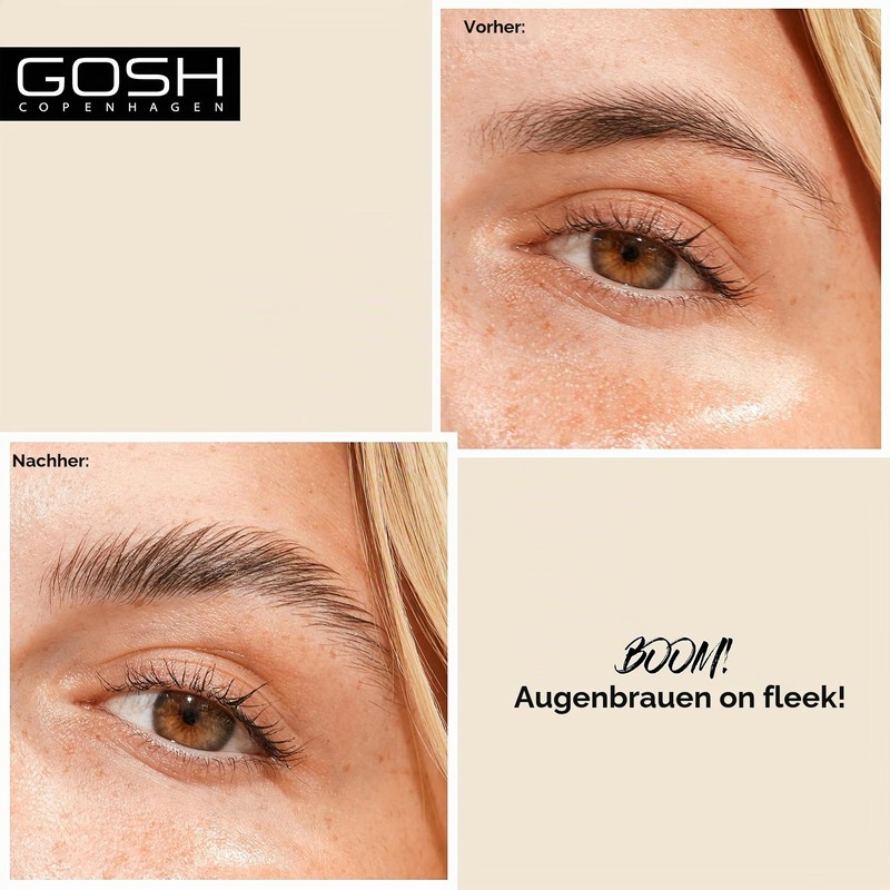 GOSH Brow Lift Lamination Eyebrow Gel, Vegan, Colourless Fixing Gel