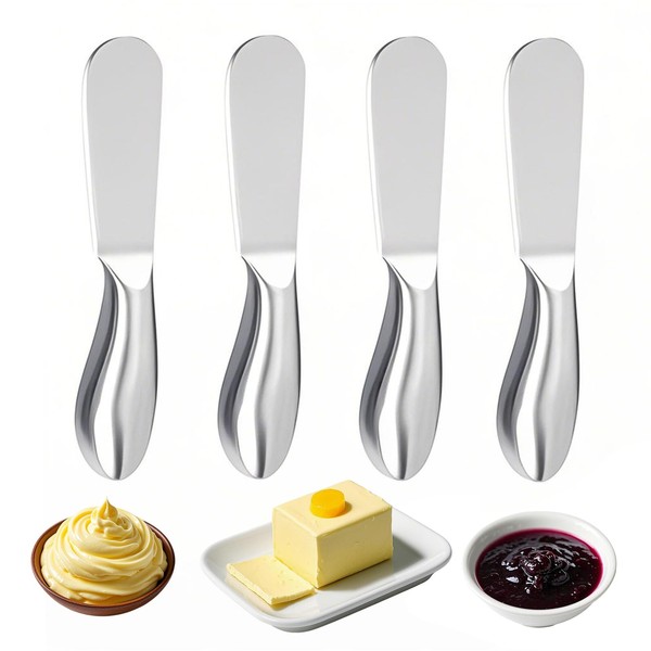 Stainless Steel Butter Knives Set,4 Piece Premium Stainless Steel Butter