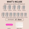 Gradient White Pink Ombre False Nails - 24Pcs Press on