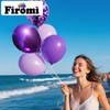 Firomi Metallic Purple Balloons Set 12-inch 70 Pack Chrome Purple