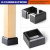 Prinfort 4"x4" (Actual: 3.5"x3.5") Deck Post Base Covers Aluminum, Split