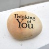 Garden Age Supply Thinking of You Engraved Natural Handmade Inspirational
