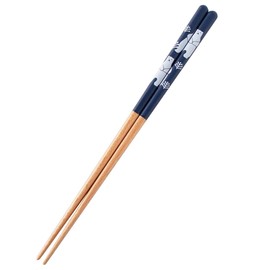 Minoru Pottery Chopsticks 9.1 inches (23.0 cm), White Bear, Navy, 9.1 inches (23.0 cm) (Dishwasher Safe)