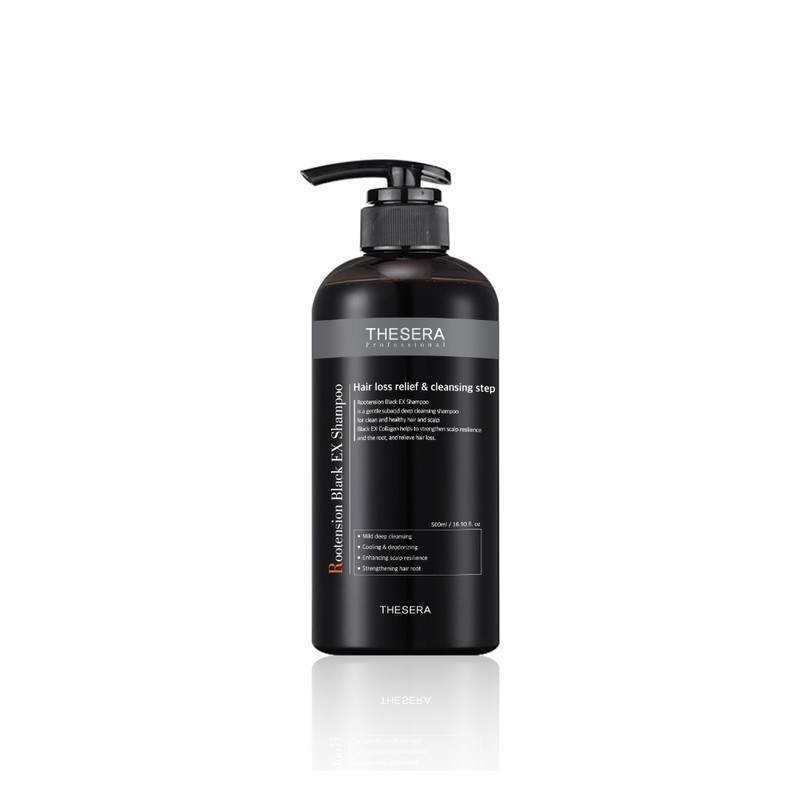 The Cera Lutension Black EX Shampoo 500ml Hair Loss Scalp