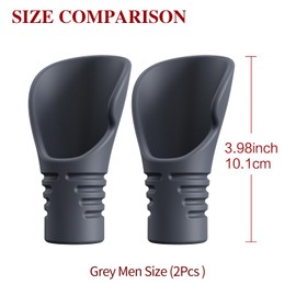 lettxun 2 Pcs Catcher Thumb Guard for Baseball & Softball - Silicone Catchers Thumb Protector Shield | Reduce Sting & Hand Injury | Training Aid Glove Padding Accessory for Catcher Gear (2 Grey Men)