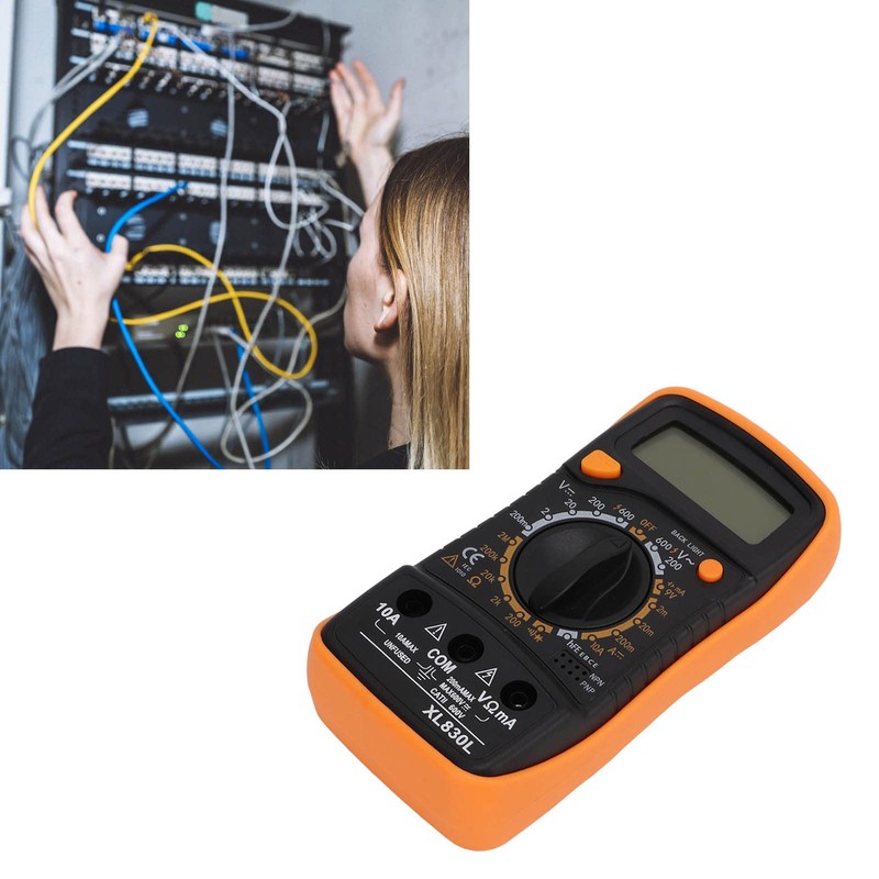 XL830L Digital Multimeter With Backlit, Data Retention Function, Material Voltage