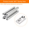 sourcing map 50Pcs M6 T Spring Nut Fastener Carbon Steel