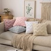 MIULEE Set of 2 Wool Cushion Covers, Soft Polyester Sofa