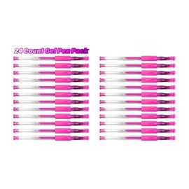 Sargent Art 22-2106 bolígrafos de gel con purpurina rosa, 24 unidades