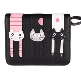 TENDYCOCO 1 Pc Bolso de Gato Carteras Kawaii Monedero de Gatito Billetera Mujer Gatito Carteras de Gato para Mujer Billetera