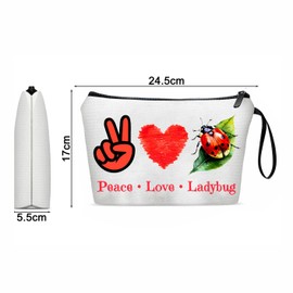 Capybara Lovers Makeup Bag - Funny Animal Design for Animal Lovers, Birthday Cosmetic Bag Gifts for Teen & Women Sister Bestie, Beige 701, 13-ladybuy