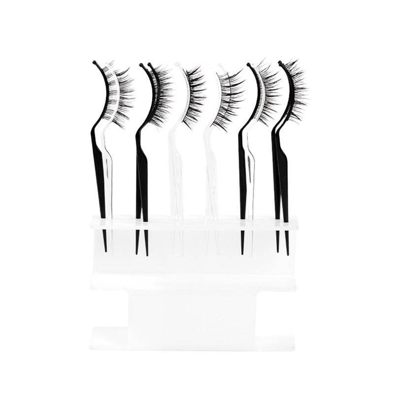 Milageto 12 Pieces Eyelash Display Stick Eyelash Display Holder Grafting