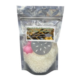 Crystal Gel Humidification Granules for Humidors – 8 Oz Bag with Diffuser (8 oz with 1 diffuser)