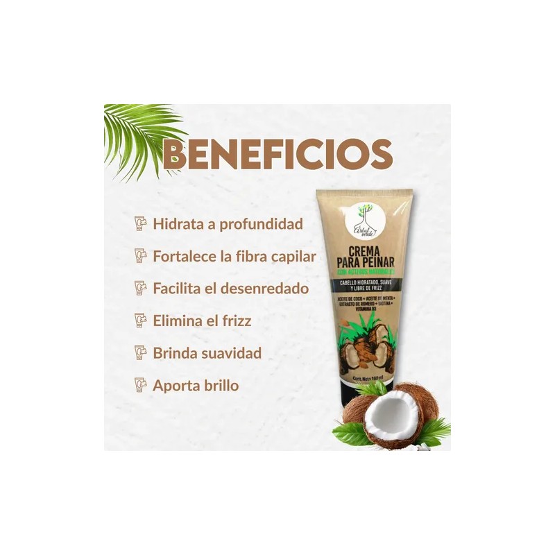Crema Para Peinar Anti Nudos Hidratación Biotina Vitb3 180ml