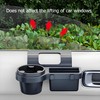 GDQ 4-in-1 Car Window Organizer - Clip-On Cup Holder &