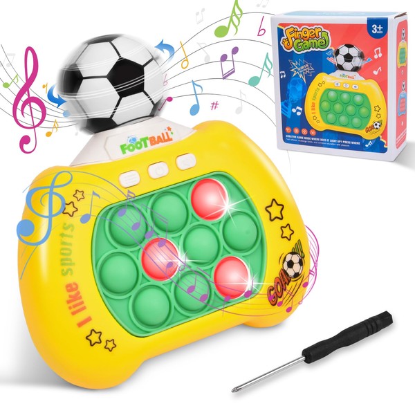 Ainiv Pop It Game Sensory Toys, Rotatable Football Pop Game