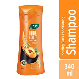 Joy Hair Fruits Long & Silky Conditioning Shampoo Enriched with Apricot & Peach ( 2 X 340ml )