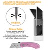 Harita 60 pcs Utility Knife Blades, Blackened SK-2 Razor Blades