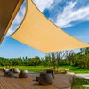 KANAGAWA 12'x16' Sand Shade Sail Rectangle Canopy Durable Fabric UV