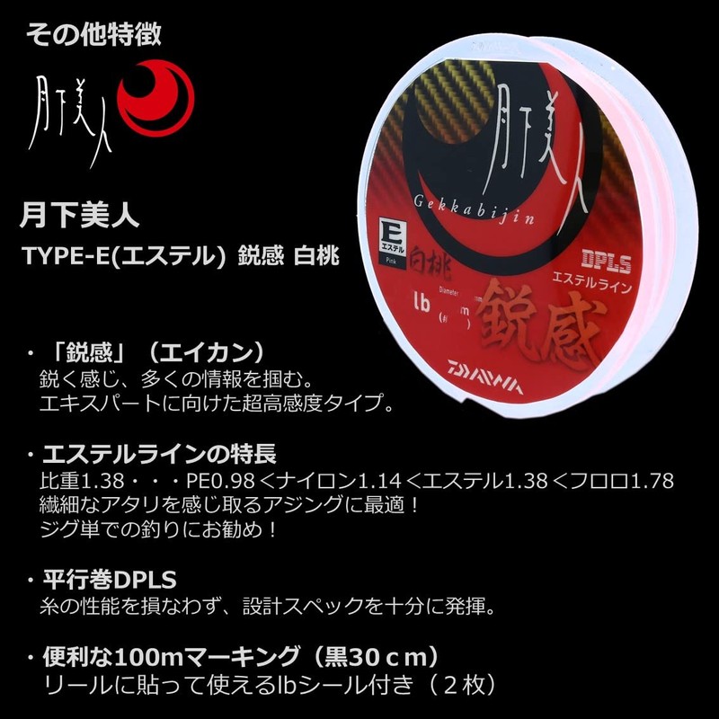 DAIWA TYPE-E Road Line Tsukishita Bijin (Ester) Sharp 68.4 ft