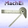 MachEl Multi-Purpose Protractor Square Rule Centre Finder Divider Drill Point