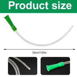 KEMUZ 10 Stück Flexible Einlaufhilfen, Runde Spitze & Abgerundete Kanten | 30Cm| Universelle Größe Für Gängige Irrigator- Und Einlaufsets,Irrigator Darmspülung