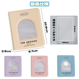 DEVENTORZ 小さなカードフォルダー カード ファイル 1ポケット 40枚収納 トレカ バインダー 横入れ トレカファイル カードケース 収納本 写真入れ 両面コレクション アルバム ゲーム・スポーツカード/切手/名刺の整理保管 めっちゃ可愛い（ピンク）