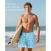 HAPPIERE Mens Swim Trunks with Compression Liner,7 Inch Quick Dry