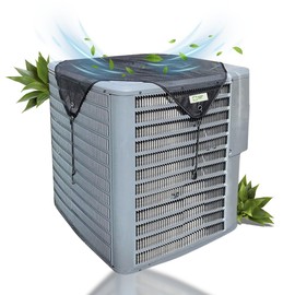 GREEN VENT - Air Conditioner Cover Universal 36x36, Central HVAC Screen, Outside Unit Shade, Heat Pump Mesh Protector, Full Leaf Guard, Round Compressor Net Defender for AC Outdoor Conditioners