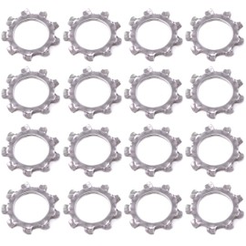 M10 Stainless Steel External Tooth Star Lock Washers, External Multi-Tooth Star Lock Washers, 120PCS