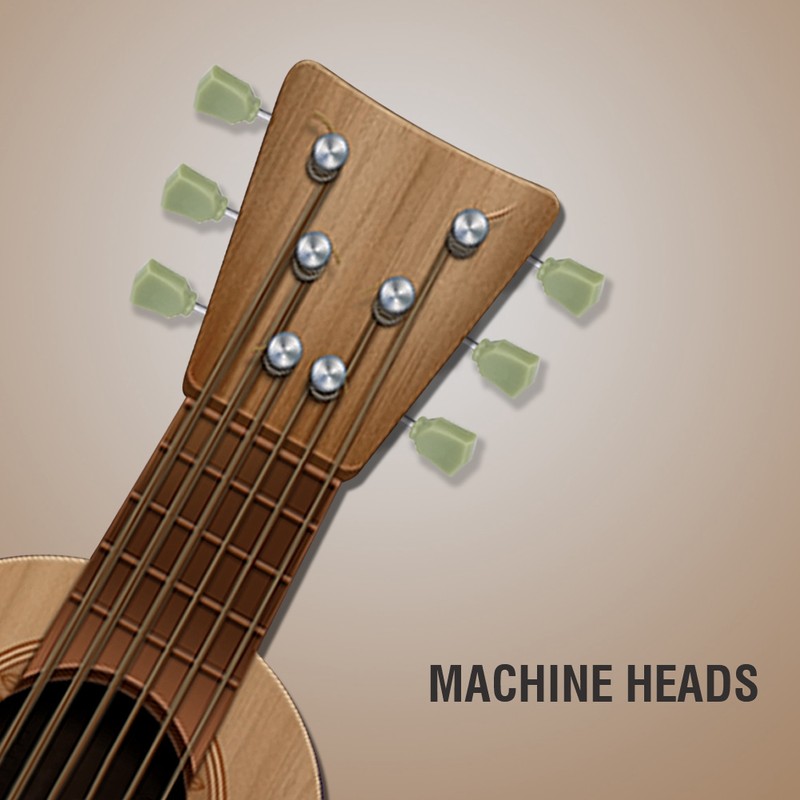 3R 3L Machine Heads String Tuning Key Pegs Tuners Folk/Electric