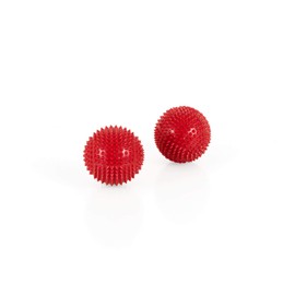 Magnetic Acupuncture Massage Balls, Set of 2, Diameter Approx. 32 mm, Red