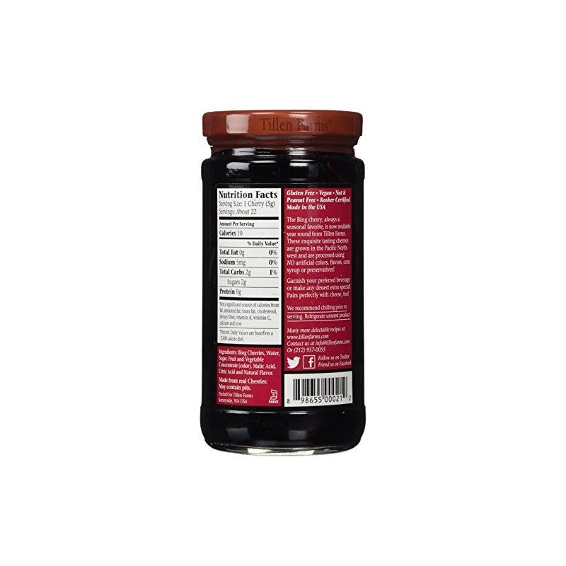 Tillen Farms Bada Bing Cherry,13.5 Ounce (Pack of 6)