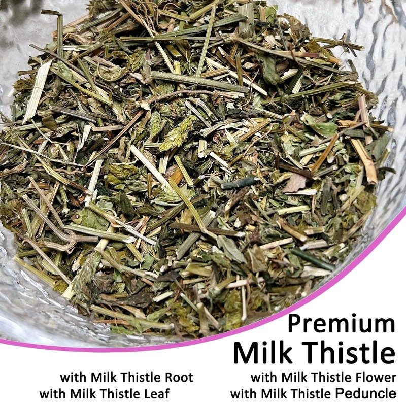 Milk Thistle Tea Loose Leaf, Cardo Mariano Milk Thistle Dried