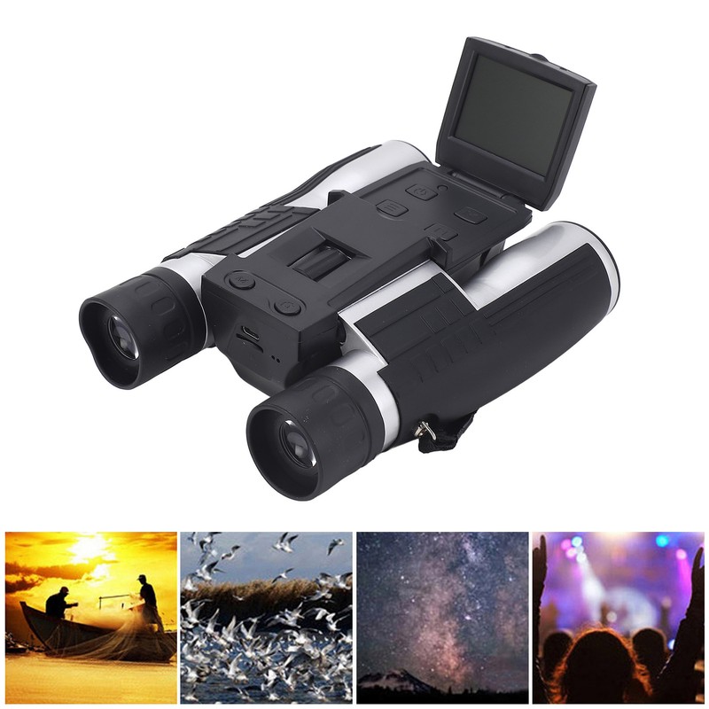 Digital Camera Binoculars 12x32 12X Optical Zoom 2in Display 1080P