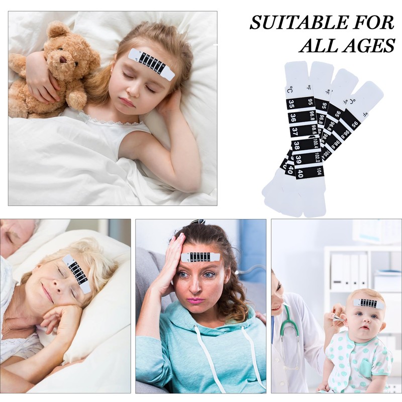20PCS Forehead Thermometer for Kids Quick Read Fever Thermometer Stickers