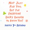 American Greetings 7th Birthday Card (Lucky to Know You)